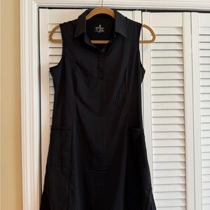 Black Sleeveless Pickle Ball/Active Outfit